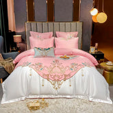 Luxury Egyptian Cotton Chic Crown Embroidery Duvet Cover Set | Yedwo